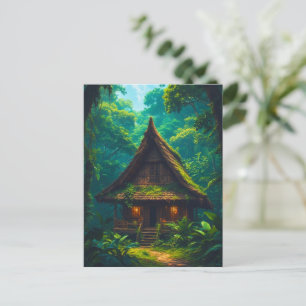 Silent House in the Tropical Forest Postcard