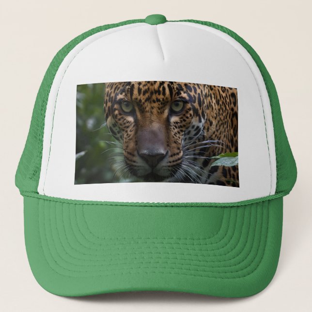 "Silent Hunter: The Jaguar Stalks the Forest" Trucker Hat (Front)