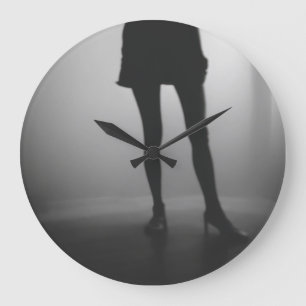 Silent Hush at Heels Large Clock
