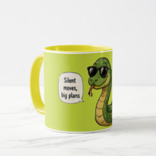 Silent Moves, Big Plans Motivational Quote Mug