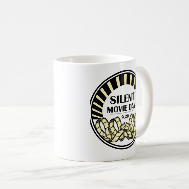 Silent Movie Day Coffee Mug (Front Right)
