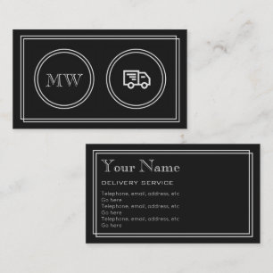"Silent Movie" Delivery Service Business Cards