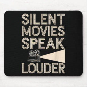 Silent Movie Fan Vintage Cinema Clic Film Lover Mouse Pad