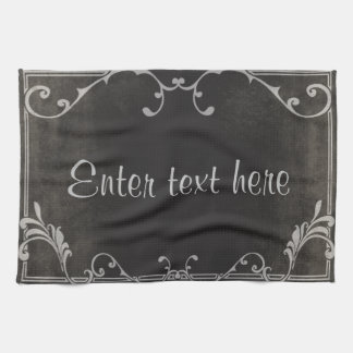 Silent movie script card kitchen towel