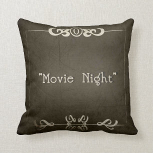 SILENT MOVIES "Movie Night" Cushion