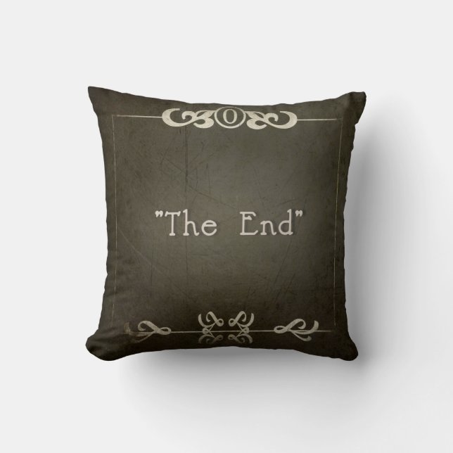 SILENT MOVIES PILLOW "The End" (Front)