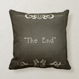 SILENT MOVIES PILLOW "The End"