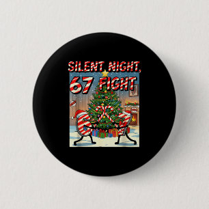 Silent Night 67 Fight Christmas Cartoon Tee 6 Cm Round Badge