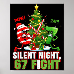 Silent Night 67 Fight Funny Christmas _1 Poster