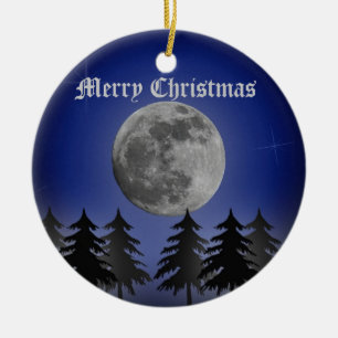 SILENT NIGHT CERAMIC TREE DECORATION