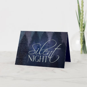 Silent Night Christmas Card