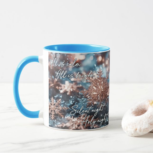 Silent Night — Christmas Mok Mug (With Donut)