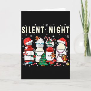 Silent Night Christmas Nurse Medical Profol Doctor Card