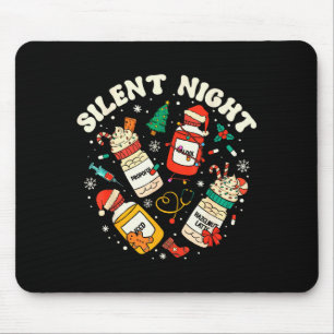 Silent Night Christmas Nurse Medical Profol Doctor Mouse Pad