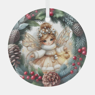 Silent Night, Enchanted Flight Glass Tree Decoration