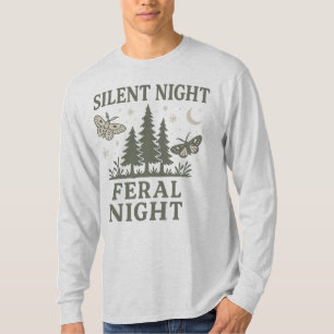 Silent Night Feral Night Men’s Long Sleeve Shirt