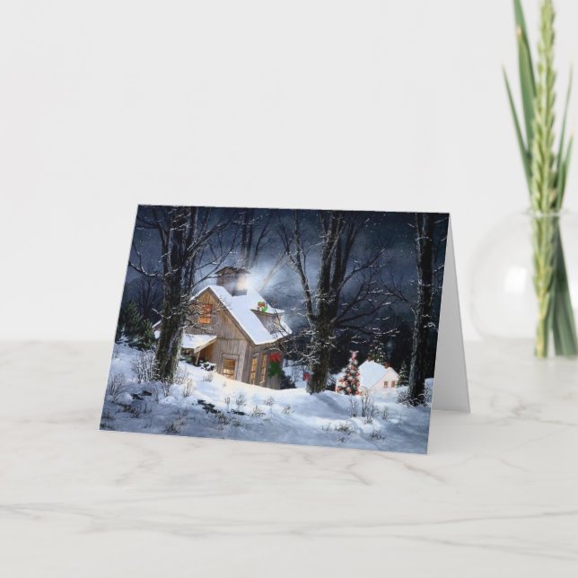 Silent night holiday card (Front)