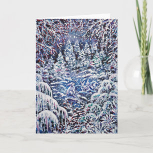 Silent Night Holiday Card