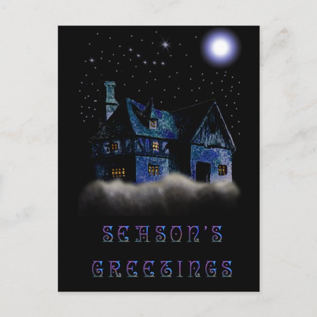 Silent Night Holiday Postcard (Front)