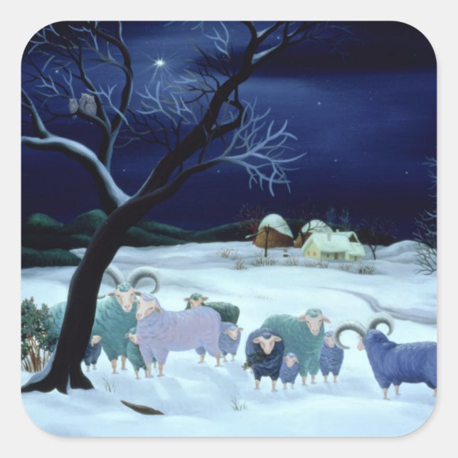 Silent Night Holy Night 1995 Square Sticker (Front)