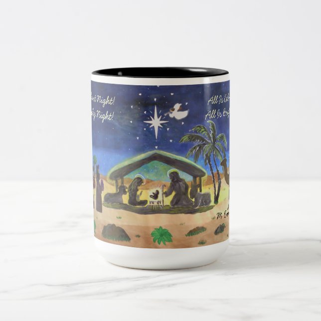 Silent Night! Holy Night Christmas Mugs (Center)
