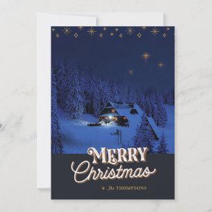 Silent Night, Holy Night  Christmas Photo Card