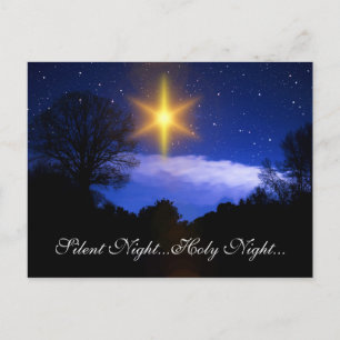 Silent Night...Holy Night Christmas Postcard