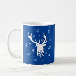 Silent Night Holy Night Deer Coffee Mug