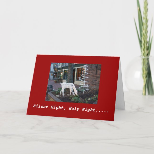 Silent Night, Holy Night Holiday Card (Front)