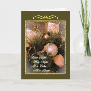 Silent Night Holy Night Holiday Card