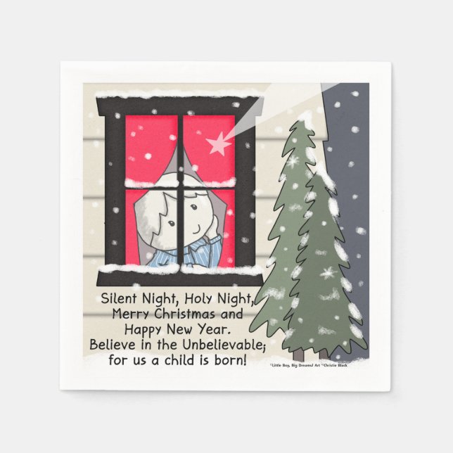 Silent Night, Holy Night Napkin (Front)