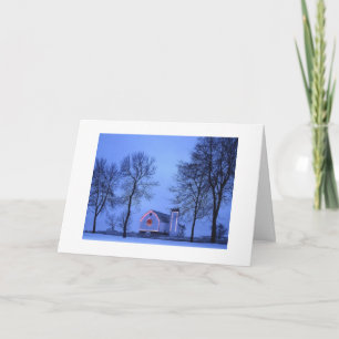 SILENT NIGHT HOLY NIGHT SNOW MAKES IT JUST RIGHT HOLIDAY CARD