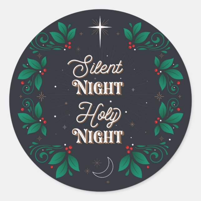 Silent Night, Holy Night Stickers (Front)