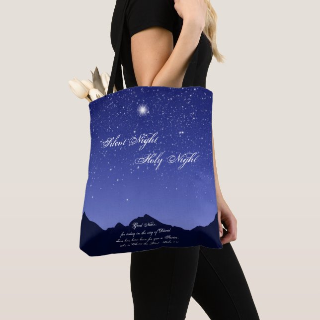 Silent Night, Holy Night Tote Bag (Close Up)
