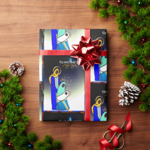 Silent Night Holy Night Wrapping Paper