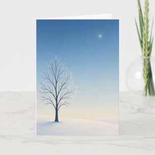 Silent Night Horizon • Minimalist Christmas Card