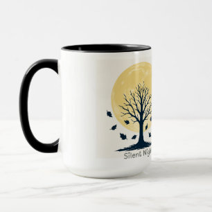 Silent Night Moon Tree Pillow Mug
