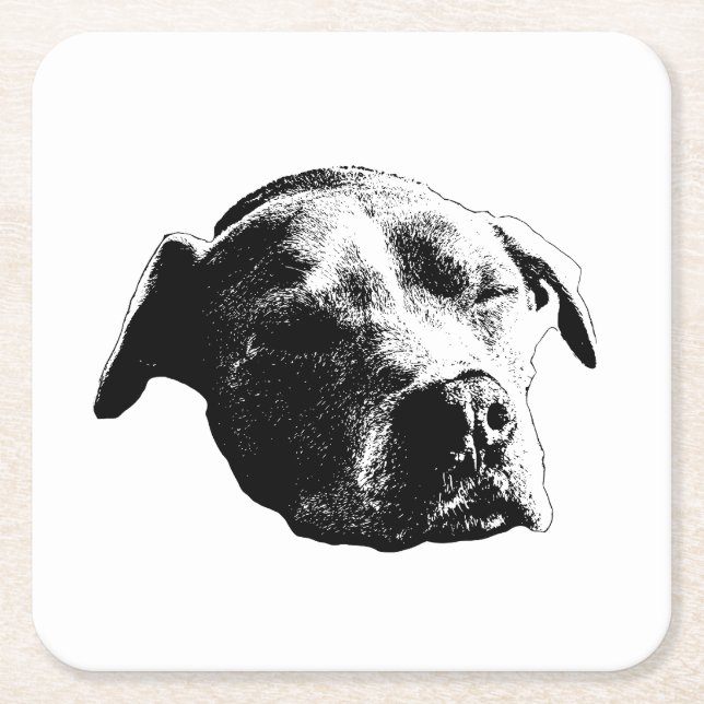 Silent Night Rest Square Paper Coaster (Front)