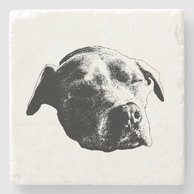 Silent Night Rest Stone Coaster (Front)