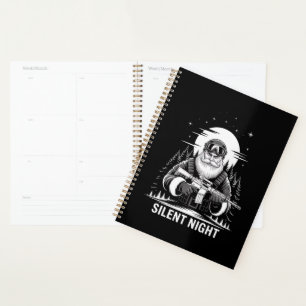 Silent Night Santa Christmas Military Veteran Planner