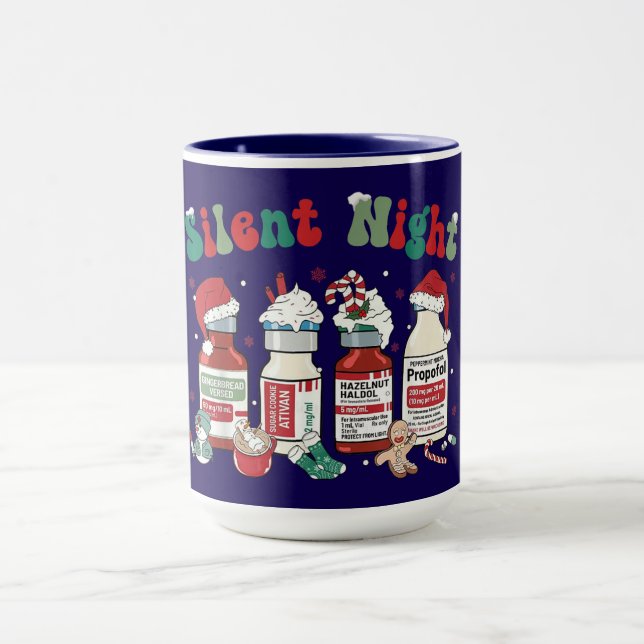 Silent Night – Sedative-Inspired Christmas Design Mug (Center)