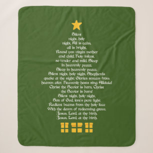 Silent Night Sherpa Blanket