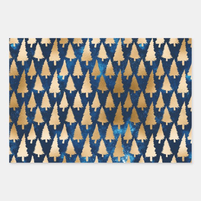 Silent Night Winter Christmas Wrapping Paper (Front)