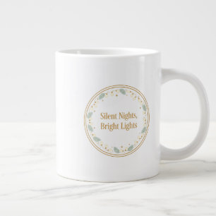 Silent Nights Bright Lights Christmas Mug