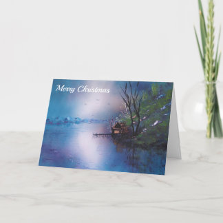 Silent Nights, Cozy Lights" Holiday Card