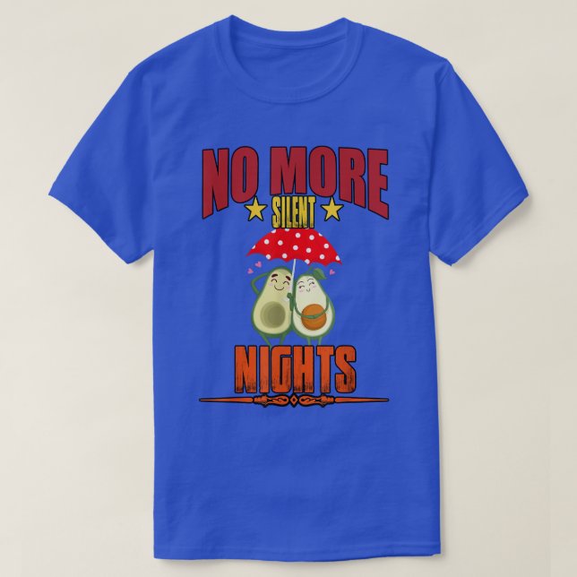 Silent Nights - Funny Humour Graphic T-Shirt (Design Front)