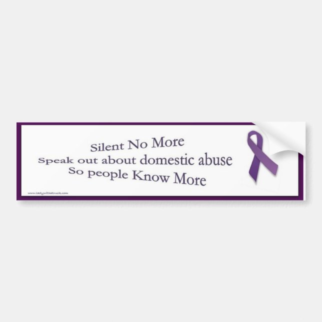 Silent No More Bumper Sticker (Front)