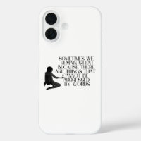 Silent Pain – Minimalist Emotional Quote Design 