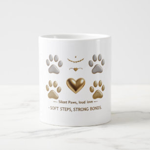 Silent Paws, Loud Love – Jumbo Mug for Pet Lovers