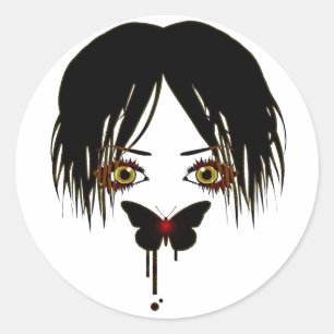 SILENT_POETS CLASSIC ROUND STICKER